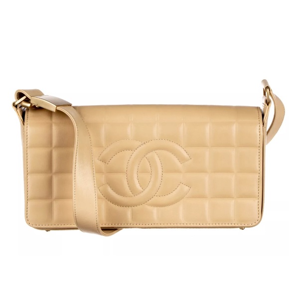 chanel chocolate bar shoulder bag